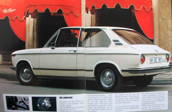 BMW 1800 Touring Modelprogram 1971 Carbrochure (9289)